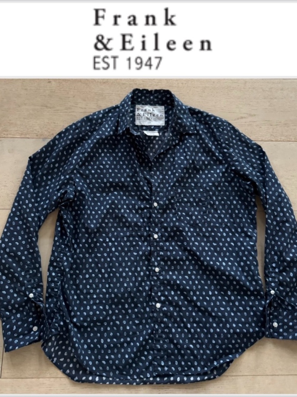 Frank & Eileen EILEEN Shirt Size XS Cotton Button Up Quiet Luxury